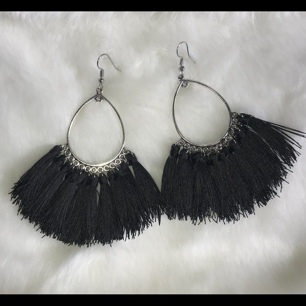 Fringe Hoop Earrings